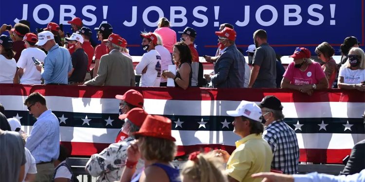 US government creates 253,000 jobs amid rate hikes.