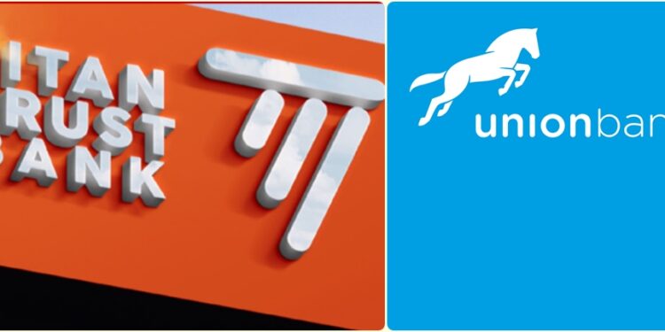 Titan Trust Bank to acquire Union Bank minority shares.