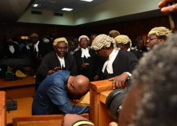 Ex CBN Governor Emefiele in Tears as Arraignment Gets Adjourned.