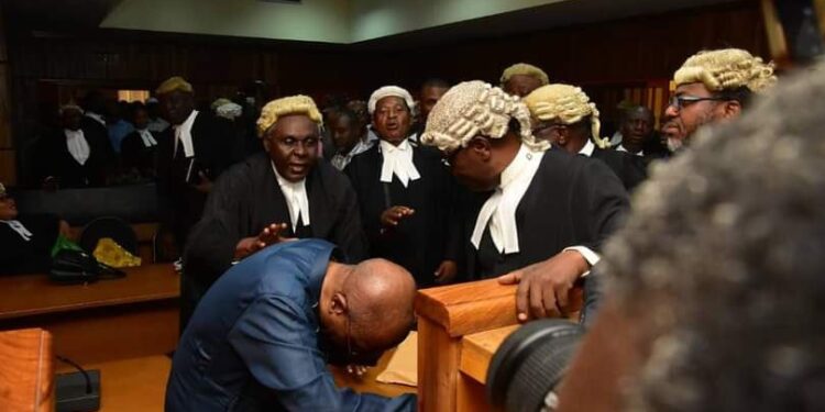 Ex CBN Governor Emefiele in Tears as Arraignment Gets Adjourned.